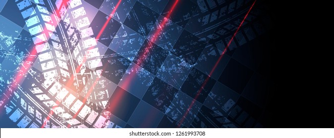 Racing Speed Background, Vector Illustration. Motion Abstract