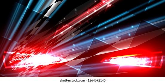 Racing speed background, vector illustration. Motion abstract