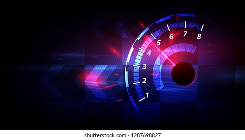 Racing speed background, vector illustration abstraction in car track 