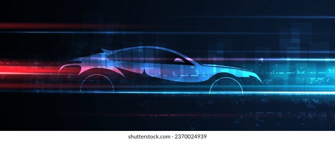 Racing speed background, vector illustration abstraction in car track