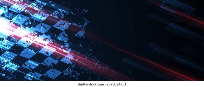 Racing-Speed-Hintergrund, Vektorgrafik-Abstraktion auf Automobil-Strecke