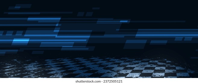 Racing-Speed-Hintergrund, Vektorgrafik-Abstraktion auf Automobil-Strecke