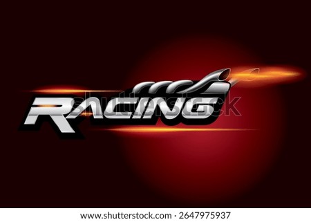 Racing speed logo design concept vector.