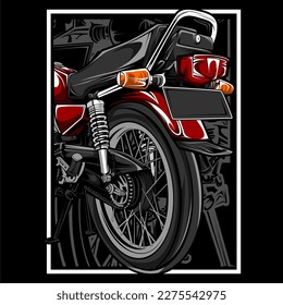 Régimen de motocicleta Vector Arte a diseño camiseta