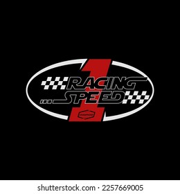 racing speed performance trendy fashionable vector t-shirt and apparel design, typography, print, poster. Global swatches. 