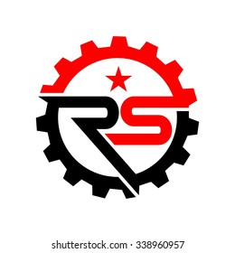 Racing Speed Star, R S Initial Logo