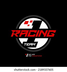 racing speed stylish typography slogan. Vector illustration for print tee shirt, background, typography, poster and more.