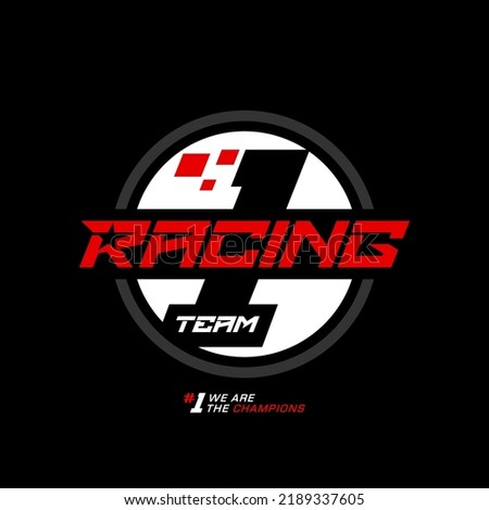 racing speed stylish typography slogan. Vector illustration for print tee shirt, background, typography, poster and more.