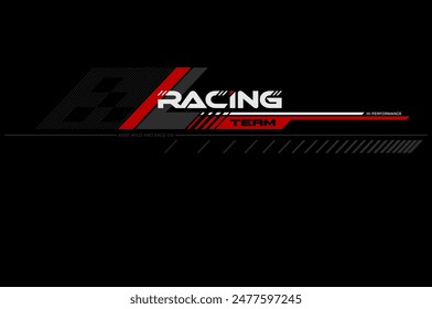 camiseta de Vector de moda y diseño de ropa de moda de racing speed.