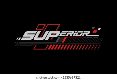 racing speed trendy fashionable vector t-shirt and apparel design, typography, print, poster. Global swatches. 