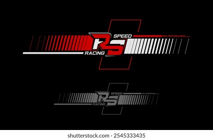 Racing Speed Camiseta de Vector de moda y diseño de ropa, tipografía, impresión, cartel.