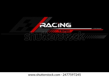 racing speed trendy fashionable vector t-shirt and apparel design.