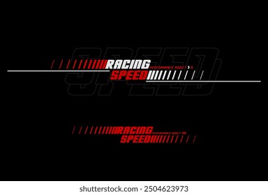 racing speed vector t-shirt,apparel, car stickers.