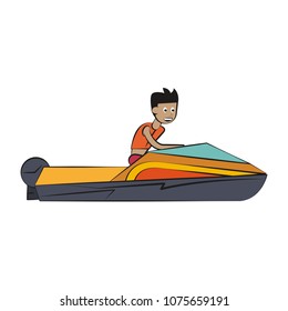 Racing sport boat Water sport