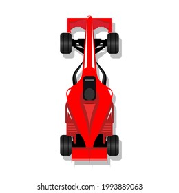 Racing sport car f1 racing bolid illustration vector