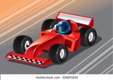 racing sport car vector