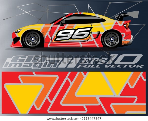 Racing Sport Car\
Wrap design and vehicle\
livery