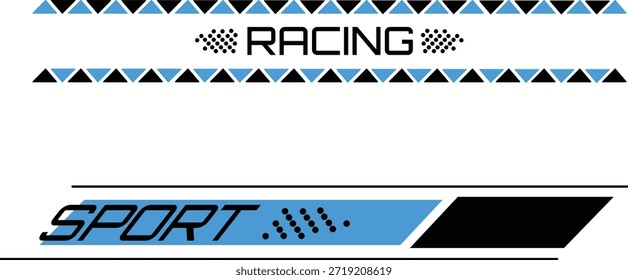 Elementos de design gráfico de esporte de corrida