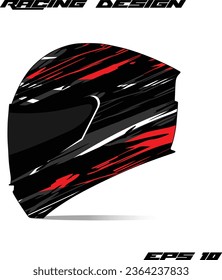 Racing Sport helmet wrap sticker and vector vinyl sticker design