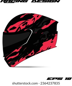 Racing Sport helmet wrap sticker and vector vinyl sticker design