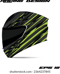Racing Sport helmet wrap sticker and vector vinyl sticker design