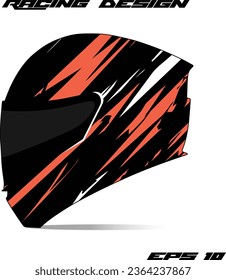 Racing Sport helmet wrap sticker and vector vinyl sticker design
