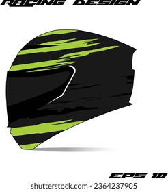 Racing Sport helmet wrap sticker and vector vinyl sticker design