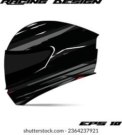 Racing Sport helmet wrap sticker and vector vinyl sticker design