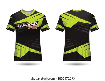 Racing Sport Jersey Template Design vector