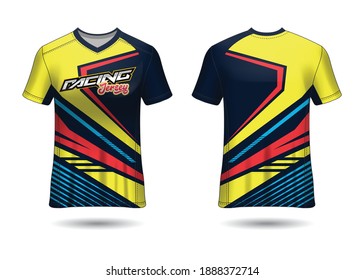 Racing Sport Jersey Template Design vector