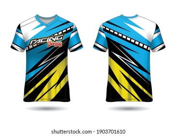 Racing Sport Jersey Template Design vector