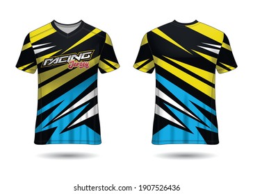 Racing Sport Jersey Template Design vector