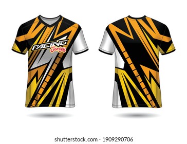 Racing Sport Jersey Template Design vector