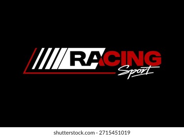 Logotipo de deporte de carreras de alto rendimiento