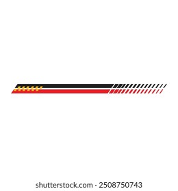 Racing Sport Stripe Car Vector Illustration