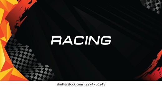 Racing Sports Background Vector Illustration