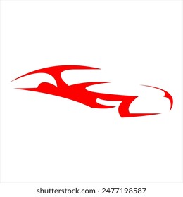 racing sports car monogram logo