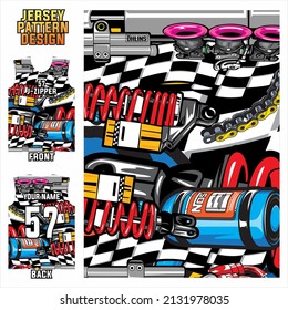 racing sports jersey fabric design. sublimation printing jersey pattern for racing team