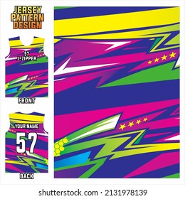 racing sports jersey fabric design. sublimation printing jersey pattern for racing team