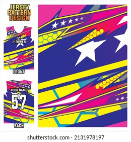 racing sports jersey fabric design. sublimation printing jersey pattern for racing team