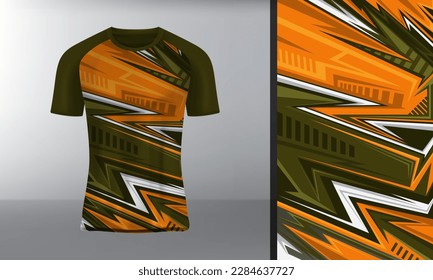 Racing sports jersey mockup front view