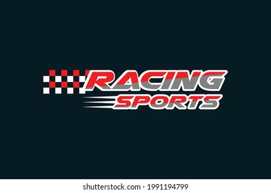 Racing sports modern new logo design