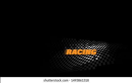 Racing square background, abstraction in car track. vector eps10