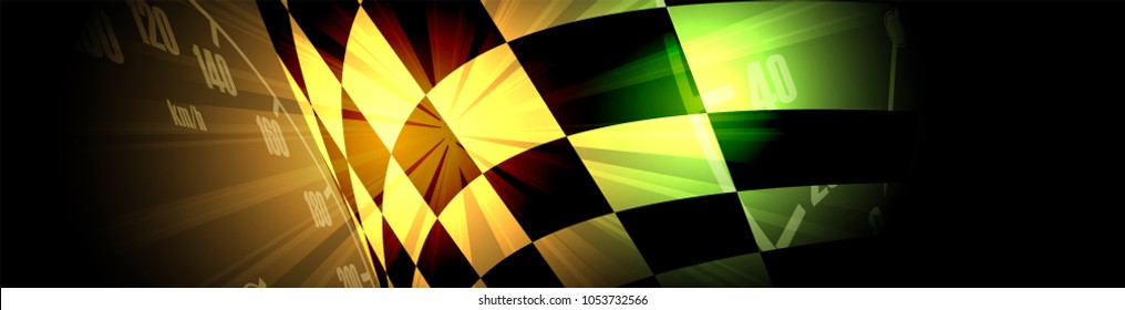 Racing square background, vector abstraction in car track