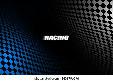 Racing square background, vector abstraction in car track