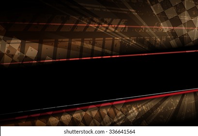 Racing square background, vector abstraction in racing car track