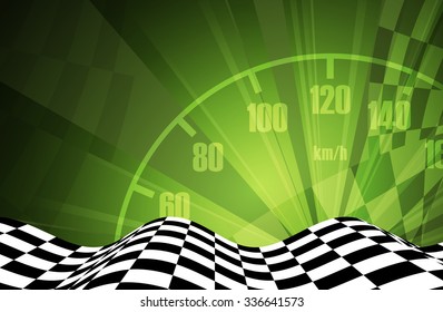 Racing square background, vector abstraction in racing car track