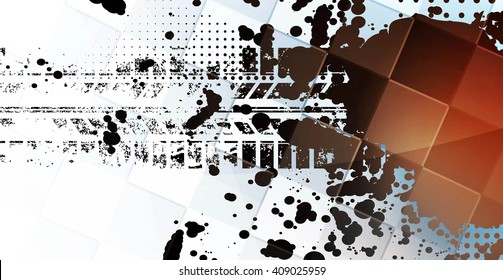 Racing square background, vector abstraction in racing car track