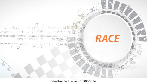Racing square background, vector abstraction in race car track