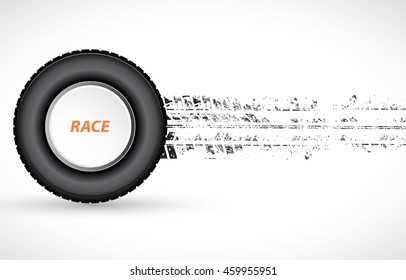 Racing square background, vector abstraction in race car track